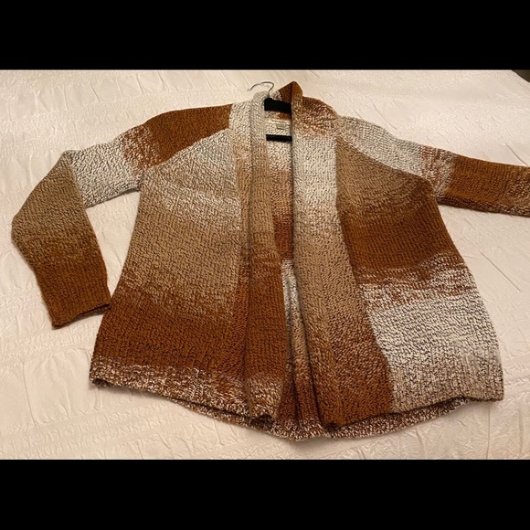 Tan and rust cardigan - Picture 3 of 4